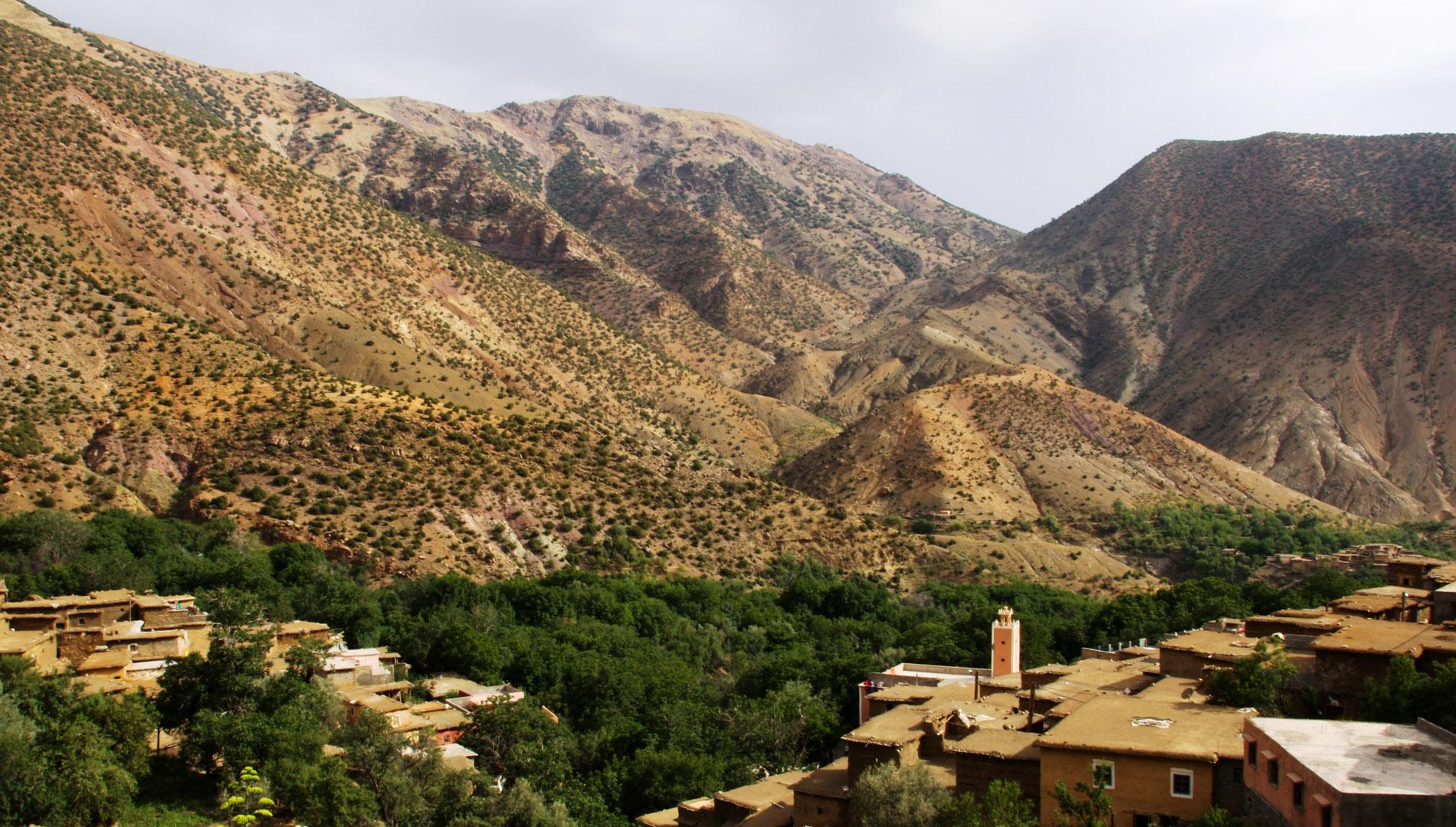 Les villages et vallées du Toubkal ( Haut Atlas - Maroc )