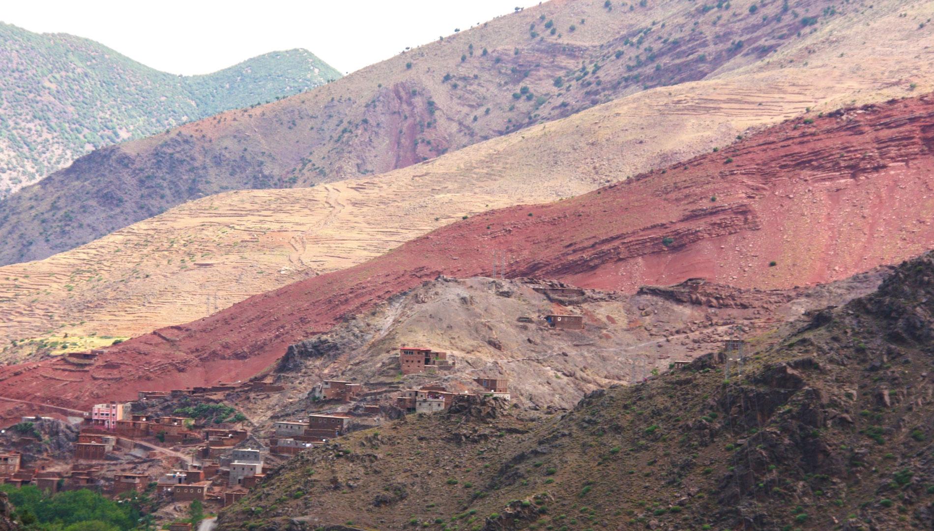 Les villages et vallées du Toubkal ( Haut Atlas - Maroc )